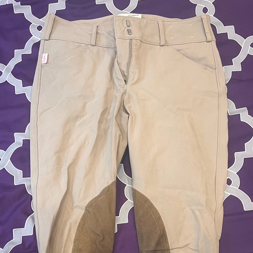 Tailored Sportsman Trophy Hunter Tan 30 Regular Sock Bottom Mid Rise front zip - Picture 1 of 4